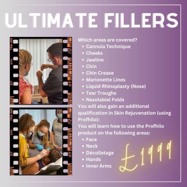 𝐔𝐥𝐭𝐢𝐦𝐚𝐭𝐞 𝐅𝐢𝐥𝐥𝐞𝐫𝐬.

Our Ultimate Dermal Filler course is taught by our Advanced Nurse Practitioner and has been structured from start to finish with you in mind, to assure that when you complete your training, you will leave with the specialist skills to perform Dermal Fillers in the advanced areas of the face.

𝙔𝙤𝙪 𝙬𝙞𝙡𝙡 𝙜𝙖𝙞𝙣 𝙥𝙧𝙖𝙘𝙩𝙞𝙘𝙖𝙡 𝙚𝙭𝙥𝙚𝙧𝙞𝙚𝙣𝙘𝙚 𝙗𝙤𝙩𝙝 𝙞𝙣 𝙩𝙝𝙚 𝙘𝙡𝙖𝙨𝙨𝙧𝙤𝙤𝙢 𝙖𝙣𝙙 𝙬𝙤𝙧𝙠𝙞𝙣𝙜 𝙤𝙣 𝙡𝙞𝙫𝙚 𝙢𝙤𝙙𝙚𝙡𝙨.

💻 https://tabauk.com/
📧 sales@tabauk.com
📞 0151 345 6597

#taba #tabauk #training #follow #trainingacademy #trainwithus #traincheaptraintwice #beprepared #advancedmedical #safepractice #theacademyofbeautyandaesthetics #chester #research #beforeandafter #dermalfillers #results #dermalfillerstraining #aesthetictraining #aesthetictrainingcourses